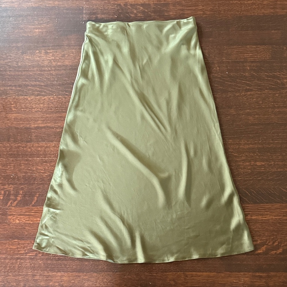 Quince Olive Green Women's Skirt
